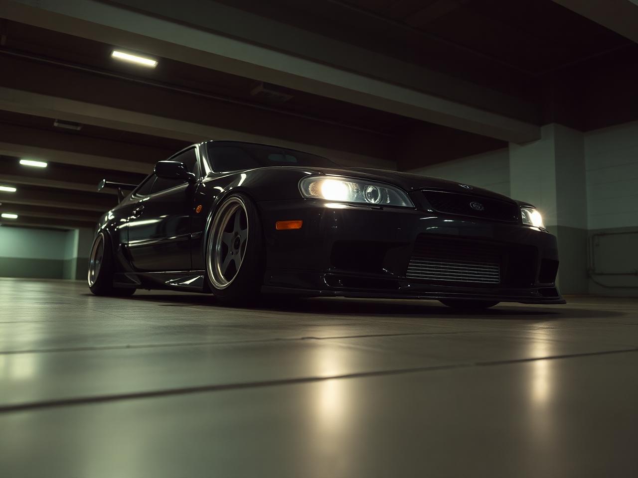 Slammed and quiet in the parking structure, St. Louis, MO.